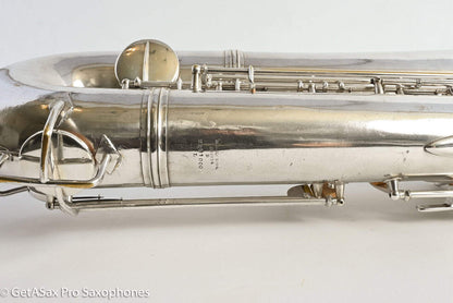 Conn 12M Transitional Baritone Fresh Overhaul Original Silver Plate Silver Gloger Extended Neck! 251000