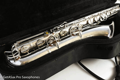 Conn 12M Transitional Baritone Fresh Overhaul Original Silver Plate Silver Gloger Extended Neck! 251000