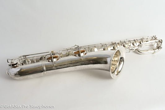 Conn 12M Transitional Baritone Fresh Overhaul Original Silver Plate Silver Gloger Extended Neck! 251000