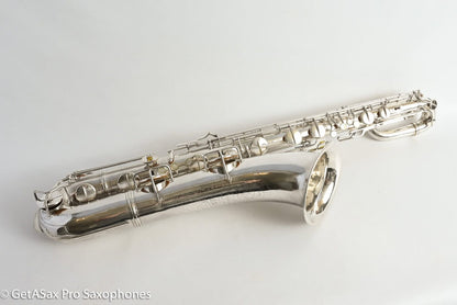 Conn 12M Transitional Baritone Fresh Overhaul Original Silver Plate Silver Gloger Extended Neck! 251000