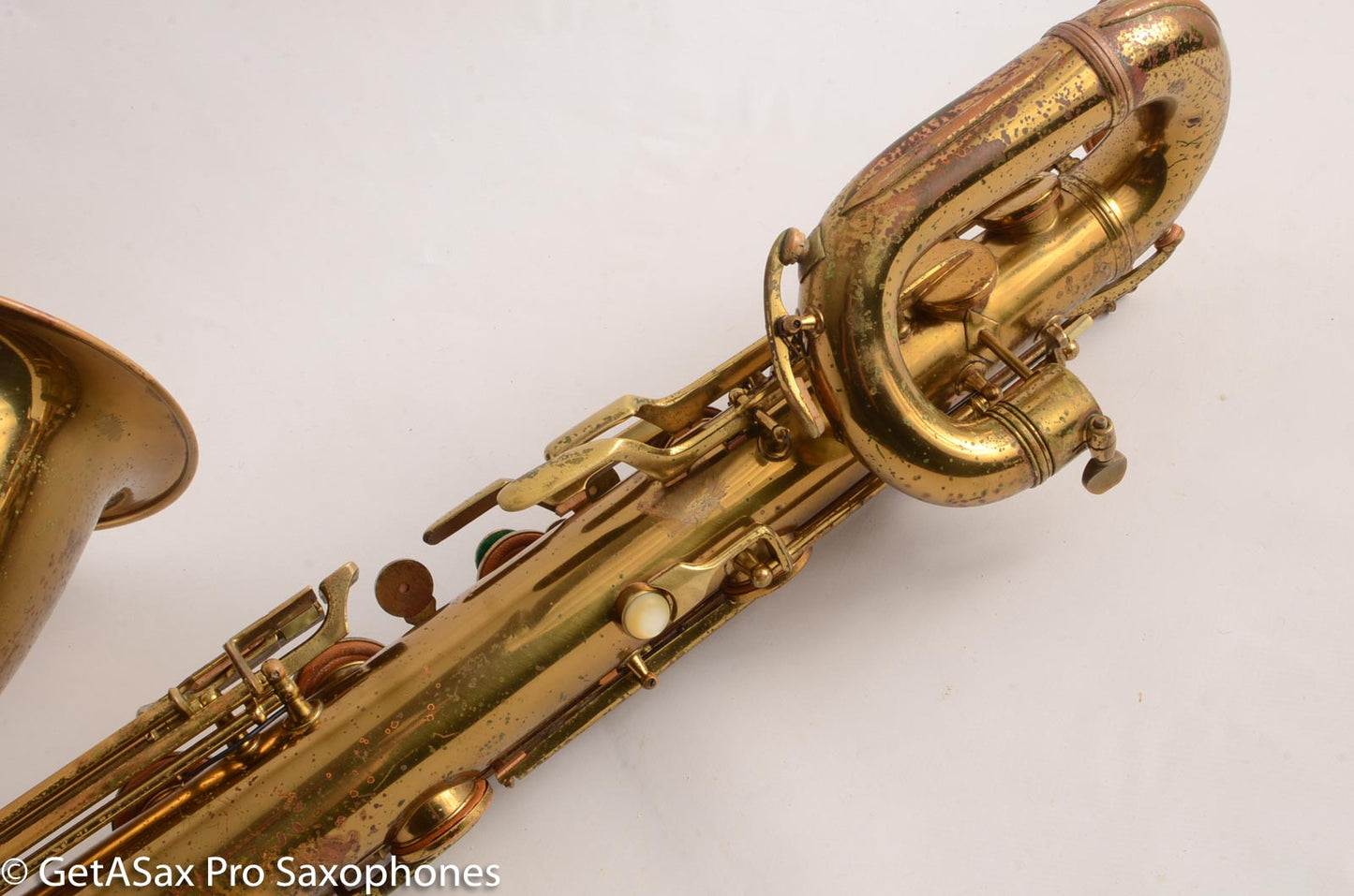 Conn 12M Transitional Baritone Original Lacquer Excellent Condition Neck Extension – Tunes Great! 267059