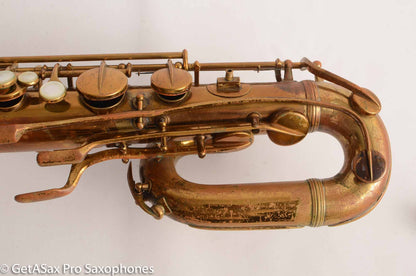 Conn 12M Pre War Mulligan-era Transitional Baritone Saxophone 256716 Old Pads