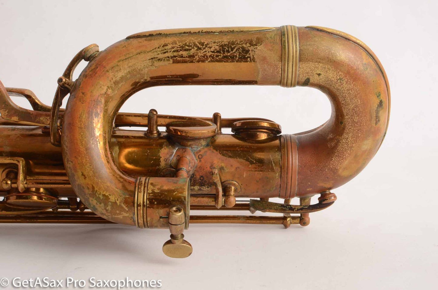 Conn 12M Pre War Mulligan-era Transitional Baritone Saxophone 256716 Old Pads