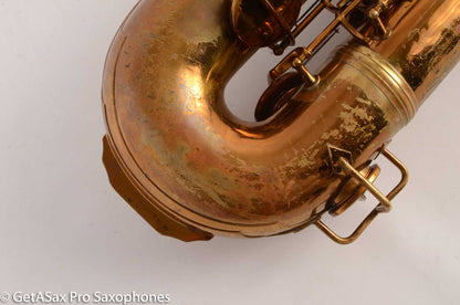Conn 12M Pre War Mulligan-era Transitional Baritone Saxophone 256716 Old Pads