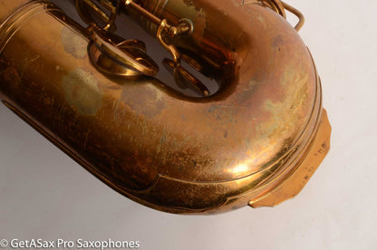 Conn 12M Pre War Mulligan-era Transitional Baritone Saxophone 256716 Old Pads