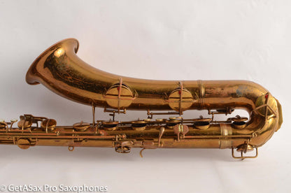 Conn 12M Pre War Mulligan-era Transitional Baritone Saxophone 256716 Old Pads
