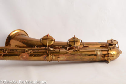 Conn 12M Pre War Mulligan-era Transitional Baritone Saxophone 256716 Old Pads
