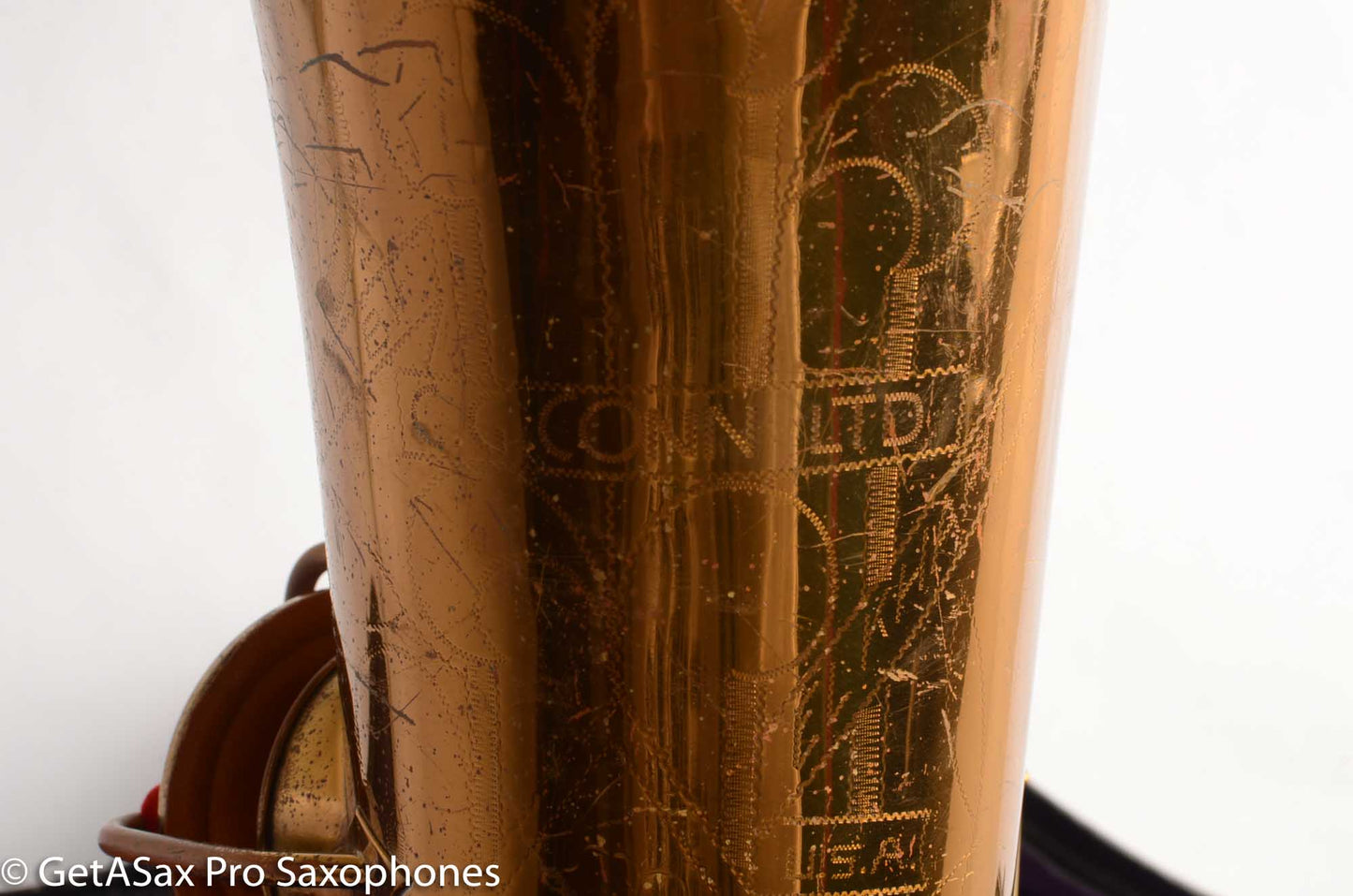 Conn 12M Pre War Mulligan-era Transitional Baritone Saxophone 256716 Old Pads