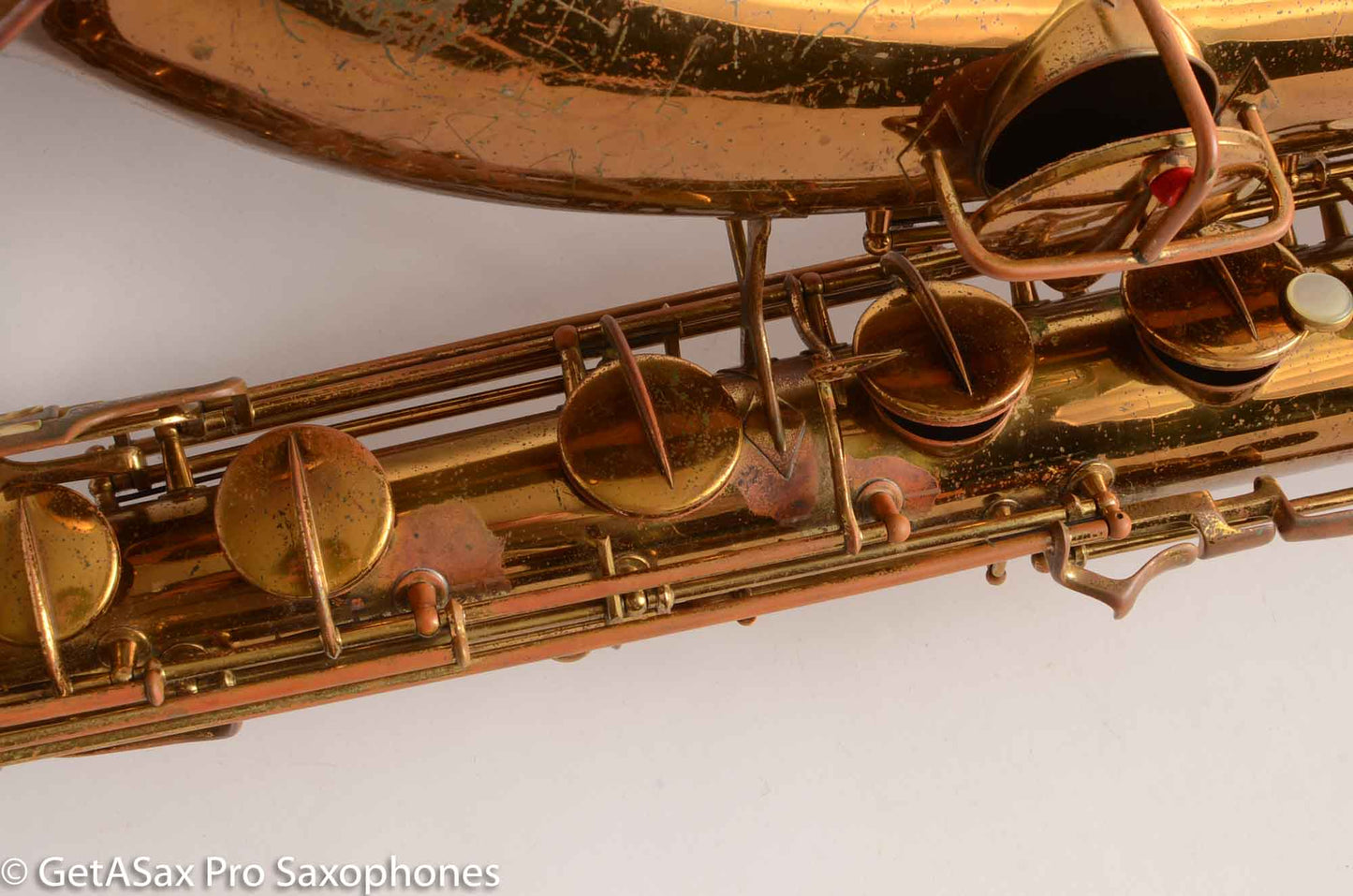 Conn 12M Pre War Mulligan-era Transitional Baritone Saxophone 256716 Old Pads