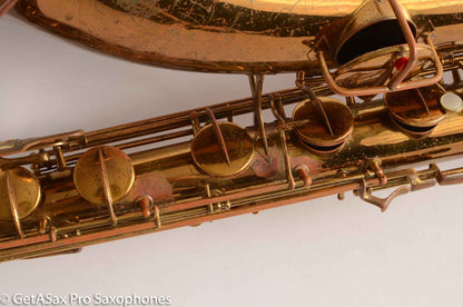 Conn 12M Pre War Mulligan-era Transitional Baritone Saxophone 256716 Old Pads