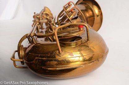 Conn 12M Pre War Mulligan-era Transitional Baritone Saxophone 256716 Old Pads