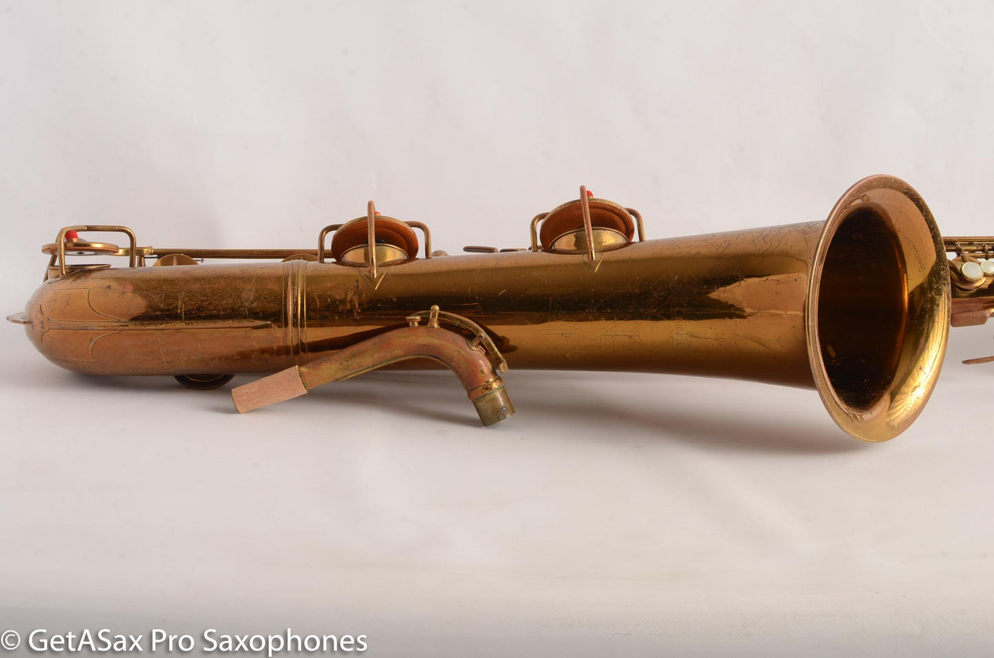 Conn 12M Pre War Mulligan-era Transitional Baritone Saxophone 256716 Old Pads