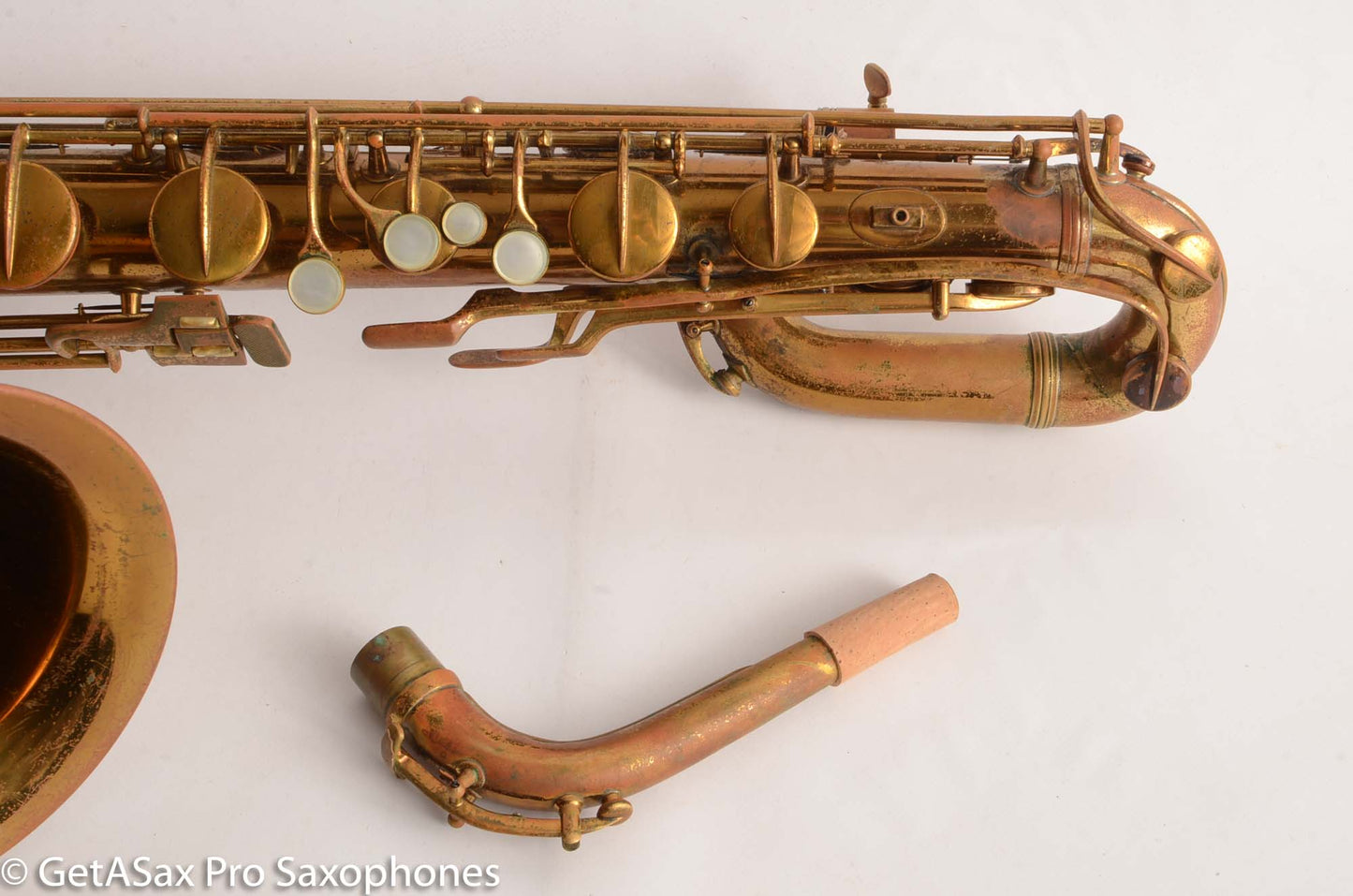 Conn 12M Pre War Mulligan-era Transitional Baritone Saxophone 256716 Old Pads