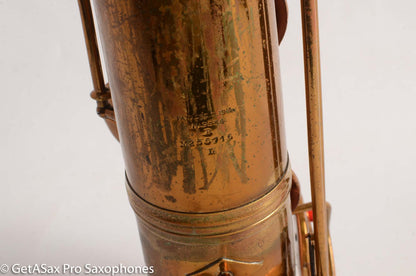 Conn 12M Pre War Mulligan-era Transitional Baritone Saxophone 256716 Old Pads