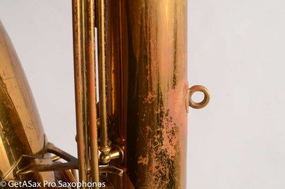 Conn 12M Pre War Mulligan-era Transitional Baritone Saxophone 256716 Old Pads