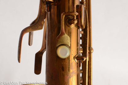 Conn 12M Pre War Mulligan-era Transitional Baritone Saxophone 256716 Old Pads
