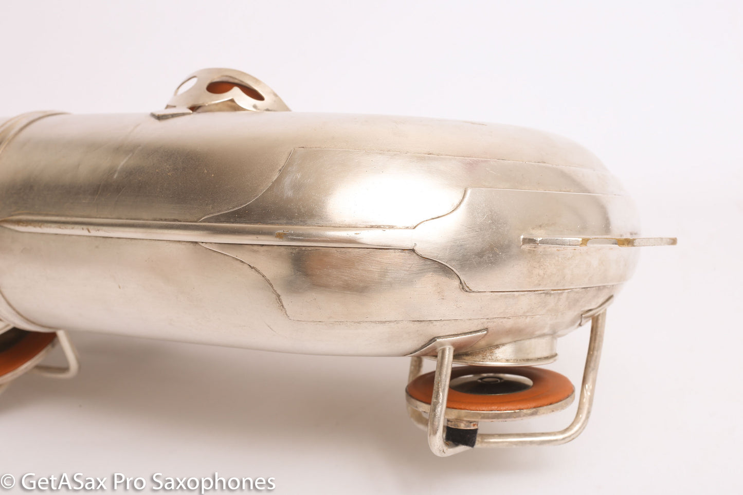 Conn 12M Transitional Art Deco Engraved Original Silver Plate Baritone