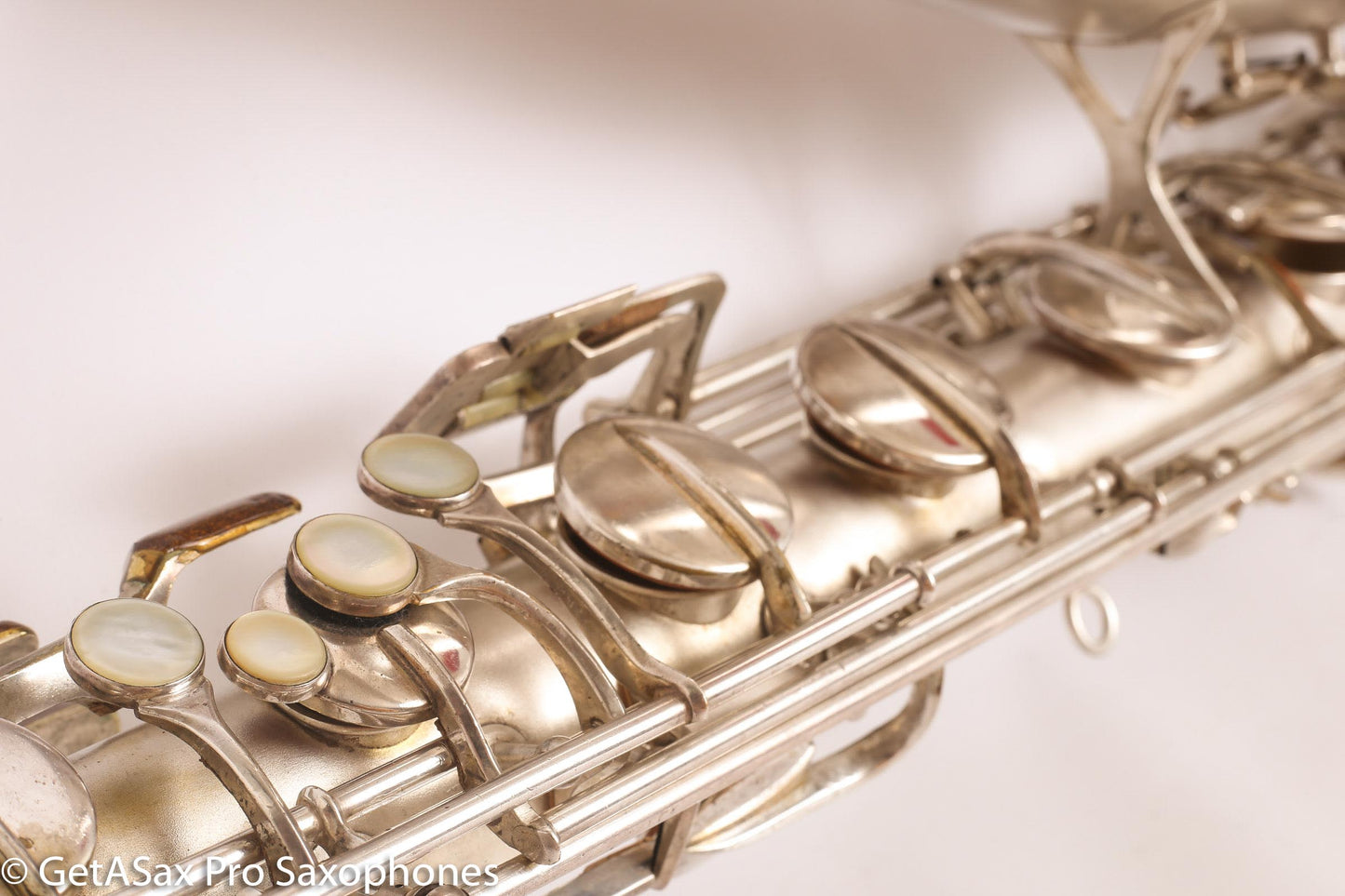 Conn 12M Transitional Art Deco Engraved Original Silver Plate Baritone