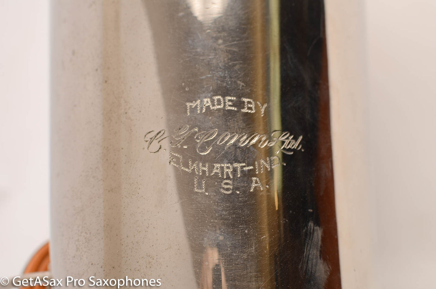 Conn NWII/14M BASS Sax desirable ‘plumber neck’ SUPER CLEAN original nickel plate AMAZING 154026 High Eb