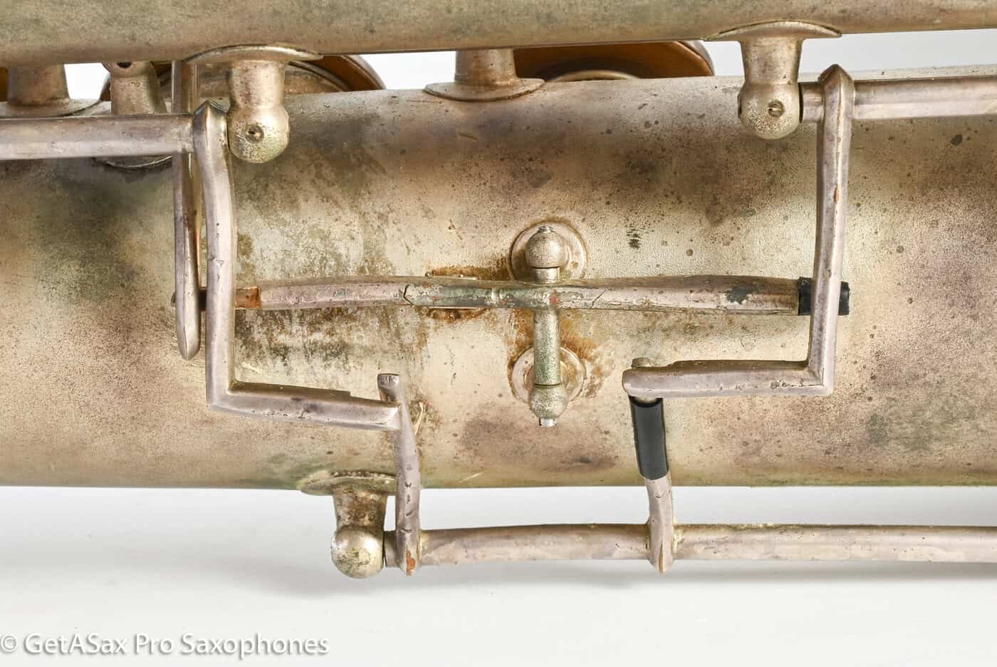 Conn 14M Bass Saxophone Super Clean Original Silver Plate ‘Plumber Neck’ Amazing! 222160