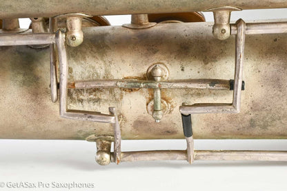 Conn 14M Bass Saxophone Super Clean Original Silver Plate ‘Plumber Neck’ Amazing! 222160