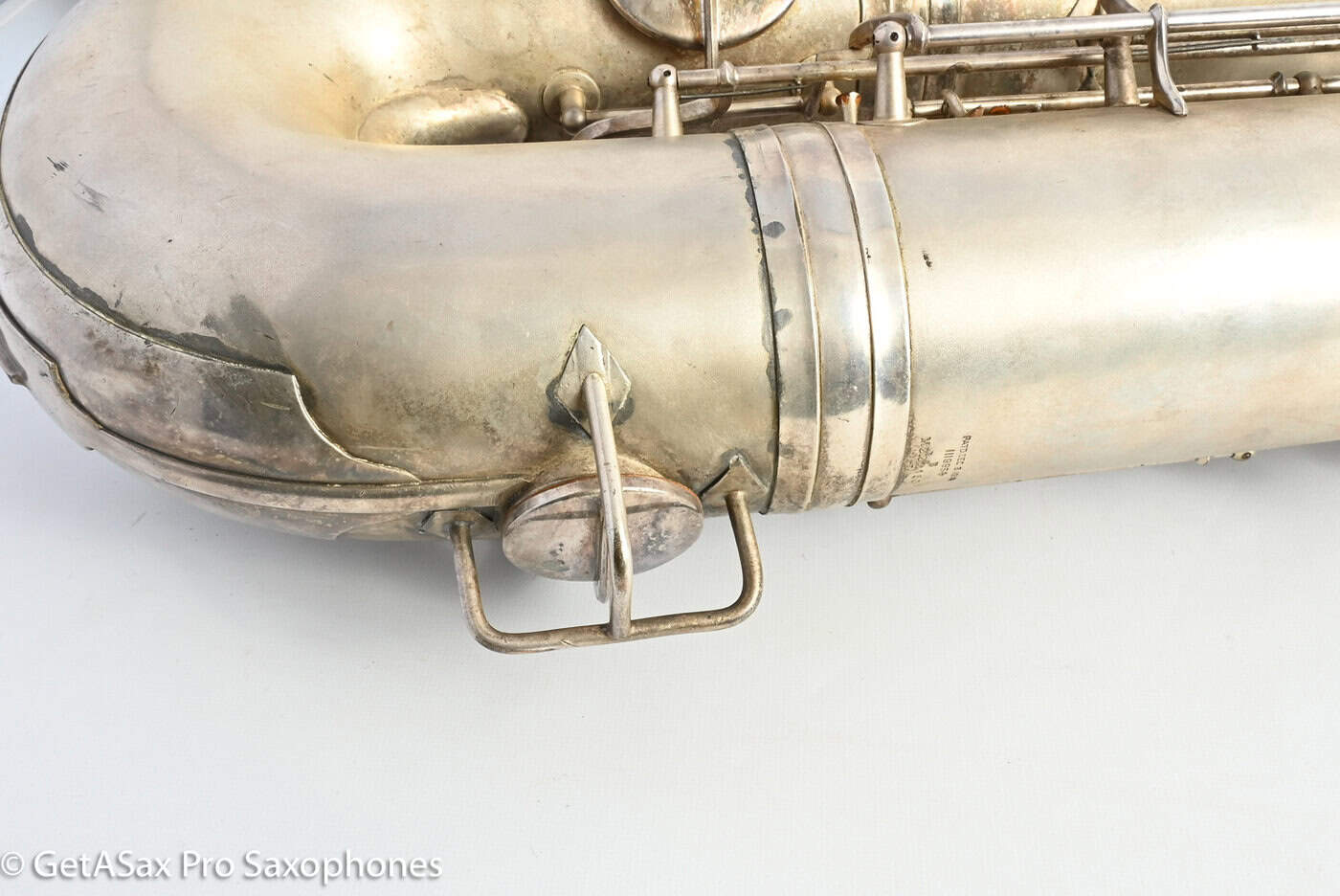 Conn 14M Bass Saxophone Super Clean Original Silver Plate ‘Plumber Neck’ Amazing! 222160