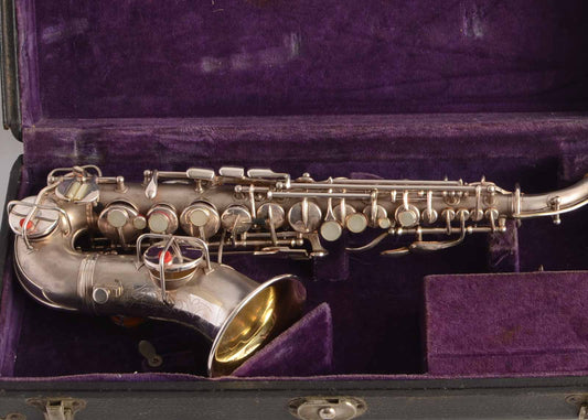 Conn Curved Soprano NWII ‘Chu Berry’ Excellent Original Silver Plate 168010