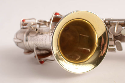 Conn Curved Soprano NWII ‘Chu Berry’ Excellent Original Silver Plate 168010