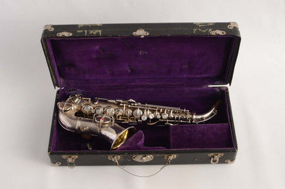 Conn Curved Soprano NWII ‘Chu Berry’ Transitional Rare Late Example Original Silver 236279