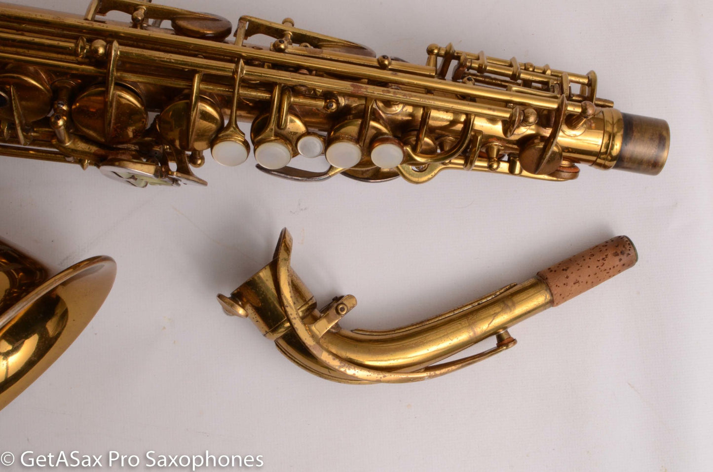 Conn 26M Connqueror Alto with 30M-style Neck Original Lacquer Very Good Condition Old Pads 297622