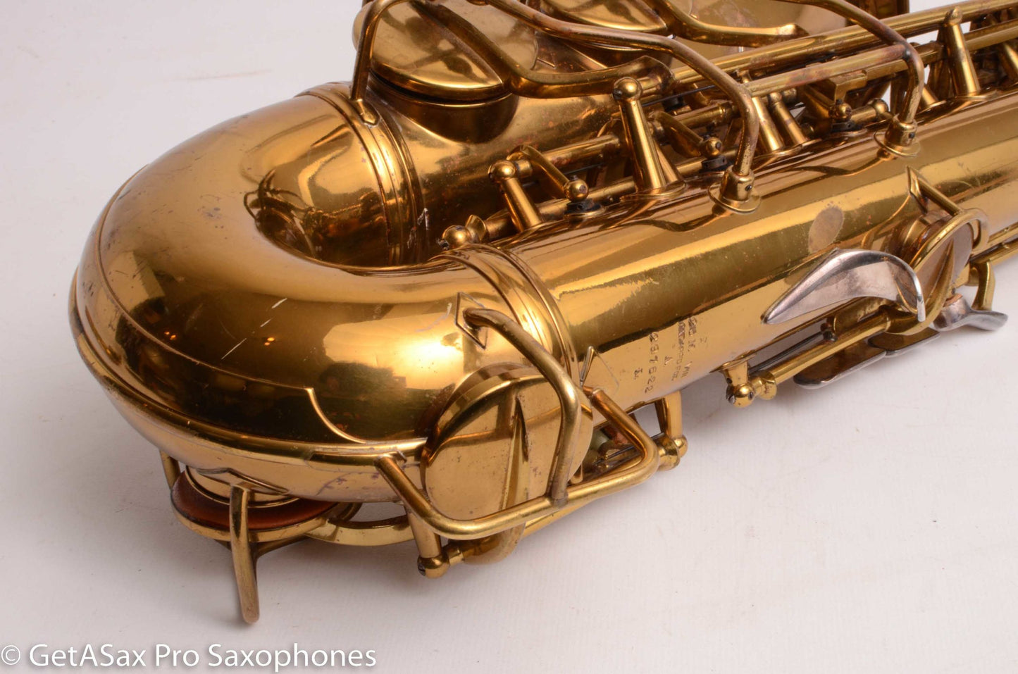 Conn 26M Connqueror Alto with 30M-style Neck Original Lacquer Very Good Condition Old Pads 297622