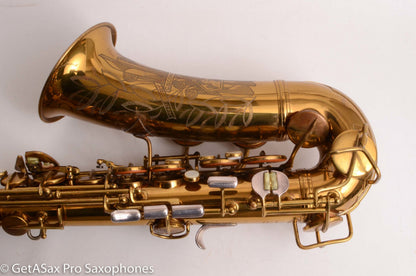 Conn 26M Connqueror Alto with 30M-style Neck Original Lacquer Very Good Condition Old Pads 297622