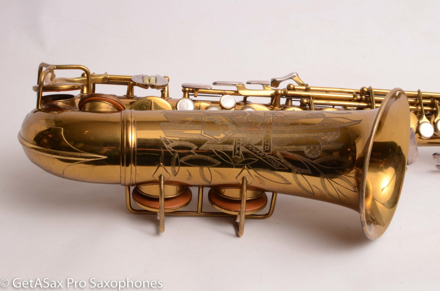 Conn 26M Connqueror Alto with 30M-style Neck Original Lacquer Very Good Condition Old Pads 297622