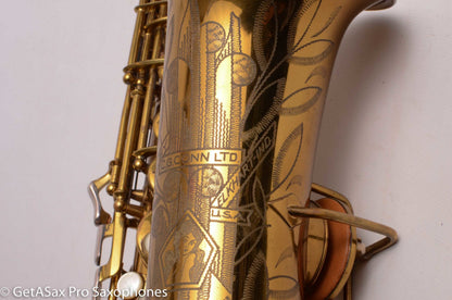 Conn 26M Connqueror Alto with 30M-style Neck Original Lacquer Very Good Condition Old Pads 297622