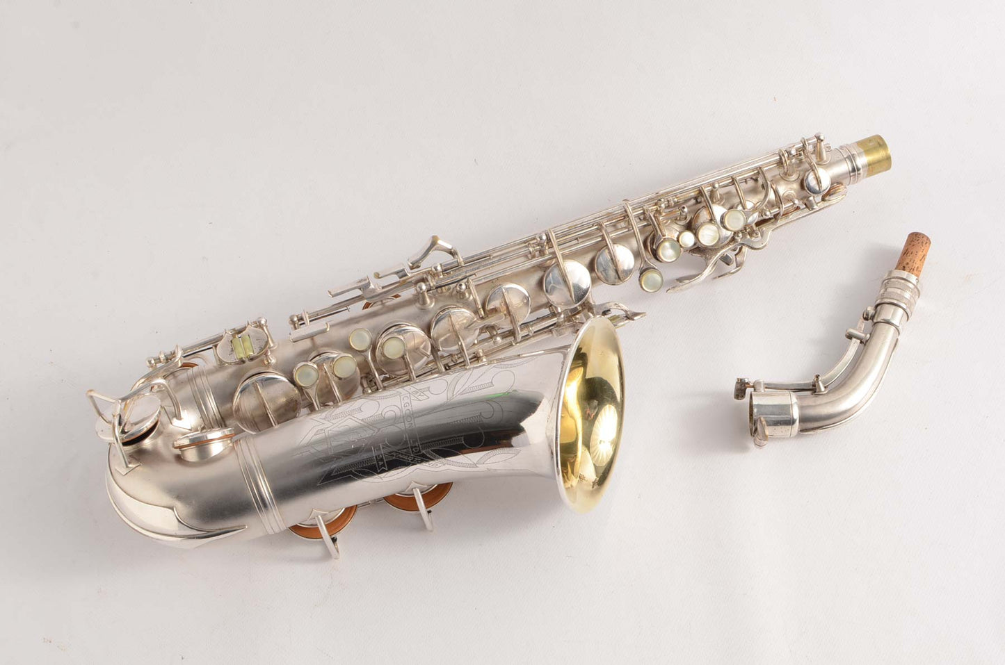 Conn 6M 'Transitional' Alto Original Silver Plate Stohrer Overhaul!