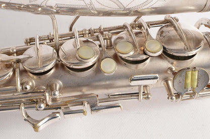Conn 6M 'Transitional' Alto Original Silver Plate Stohrer Overhaul!