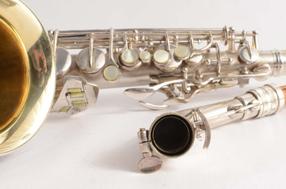 Conn 6M 'Transitional' Alto Original Silver Plate Stohrer Overhaul!
