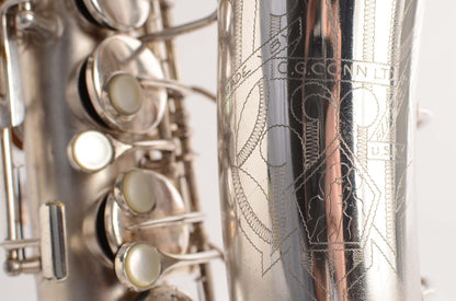 Conn 6M 'Transitional' Alto Original Silver Plate Stohrer Overhaul!