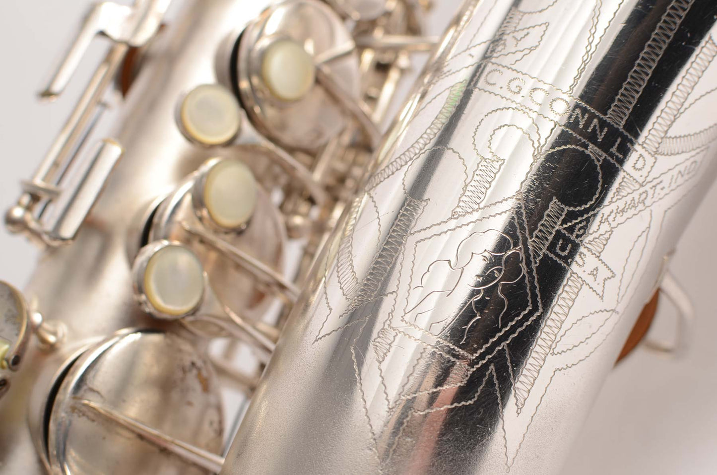 Conn 6M 'Transitional' Alto Original Silver Plate Stohrer Overhaul!