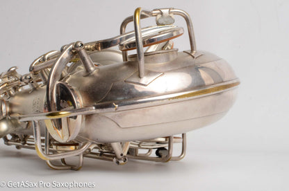 Conn 6M Transitional Alto Art Deco Silver Recent Overhaul! Excellent! 247007