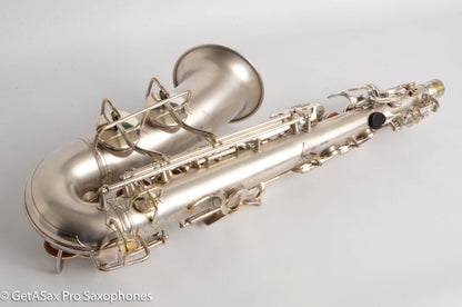 Conn 6M Transitional Alto Art Deco Silver Recent Overhaul! Excellent! 247007