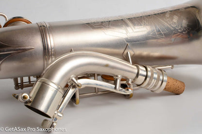 Conn 6M Transitional Alto Art Deco Silver Recent Overhaul! Excellent! 247007