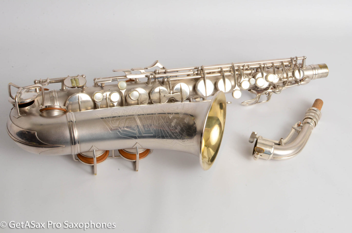 Conn 6M Transitional Alto Art Deco Silver Recent Overhaul! Excellent! 247007