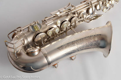 Conn 6M Transitional Alto Art Deco Silver Recent Overhaul! Excellent! 247007