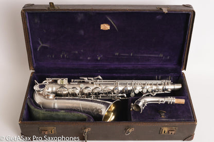 Conn Transitional Alto Silver Art Deco Excellent Condition Overhauled! 247007
