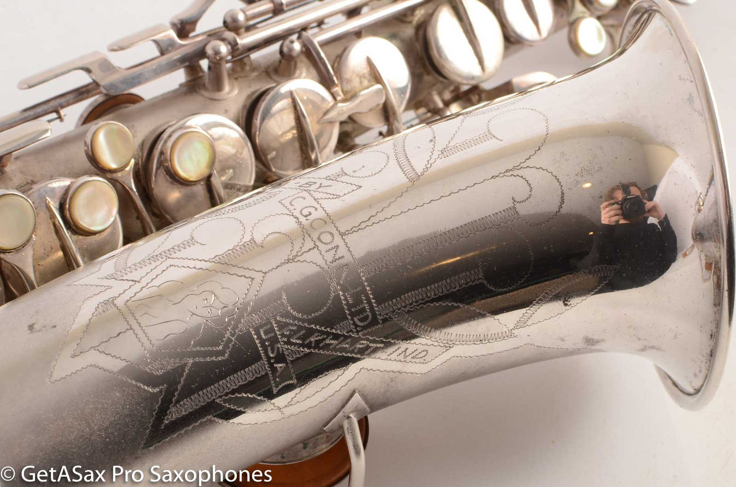 Conn 6M VIII Alto Saxophone Original Silver Plate Rolled Tone Holes 312091