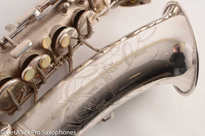 Conn 6M VIII Alto Saxophone Original Silver Plate Rolled Tone Holes 312091