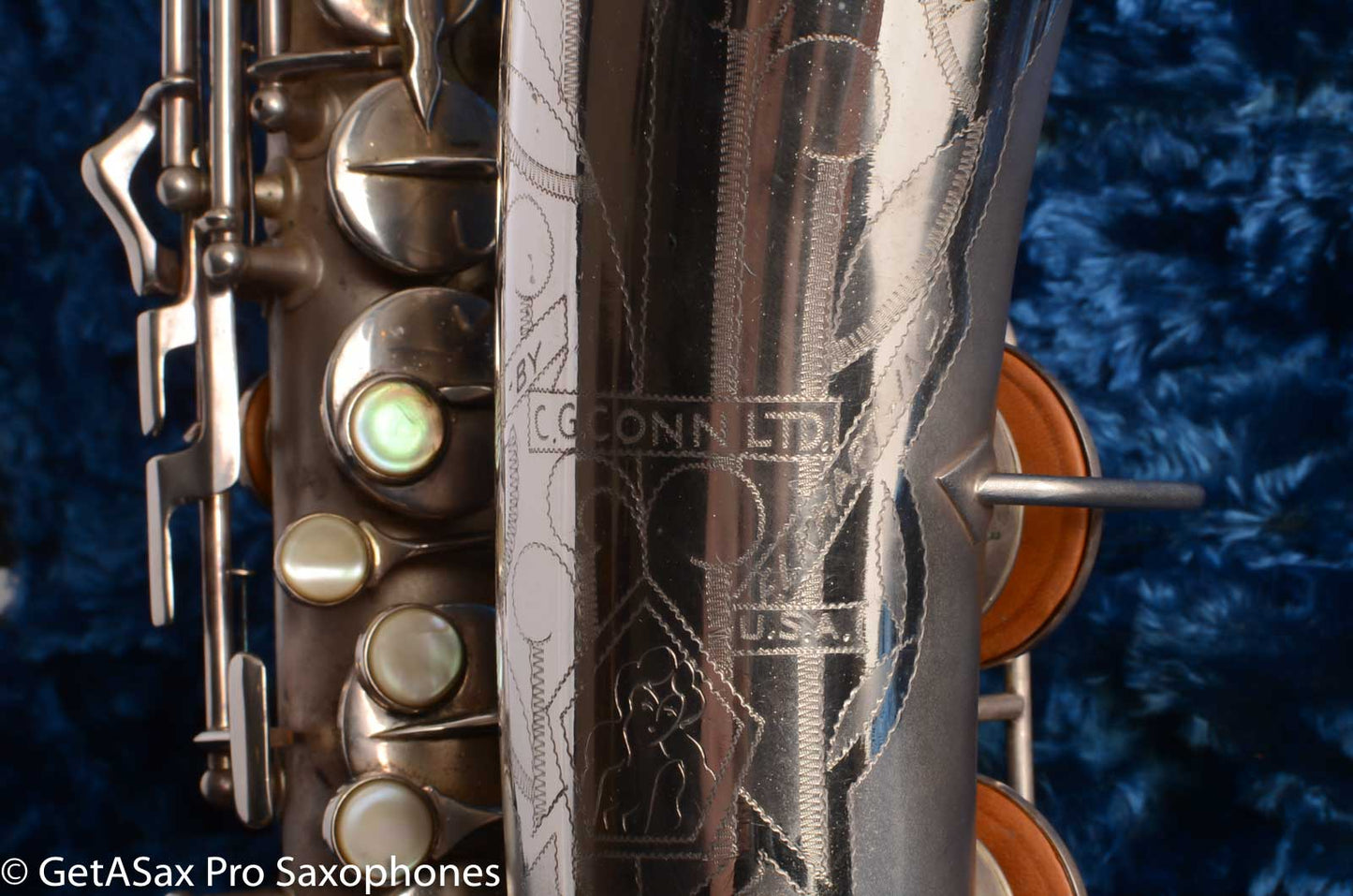 Conn 6M VIII Alto Saxophone Original Silver Plate Rolled Tone Holes 312091