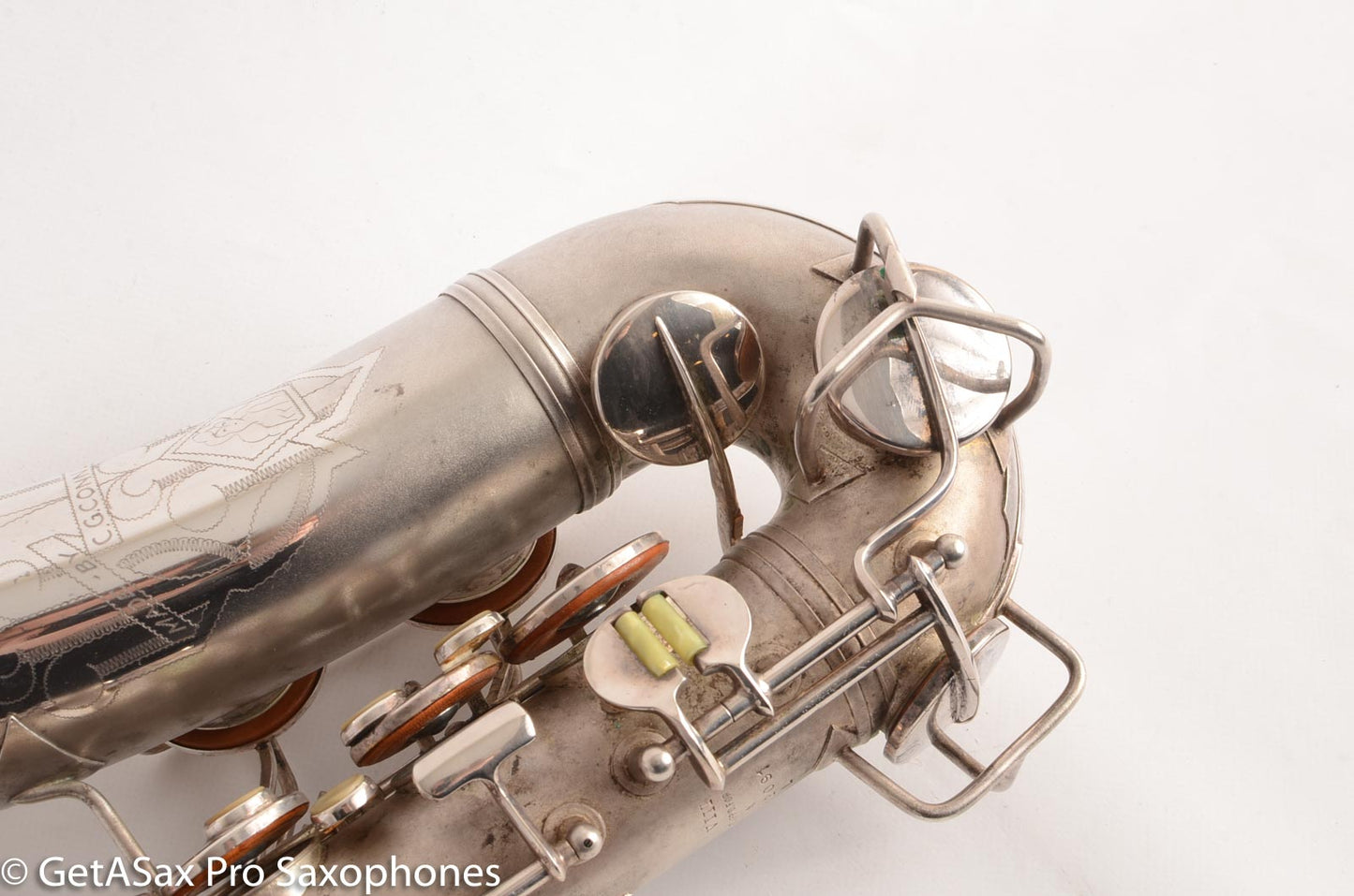 Conn 6M VIII Alto Saxophone Original Silver Plate Rolled Tone Holes 312091