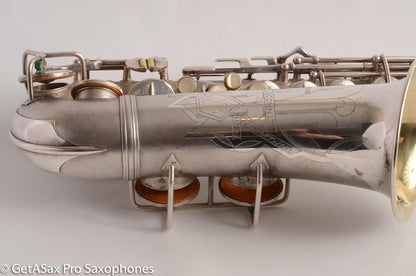 Conn 6M VIII Alto Saxophone Original Silver Plate Rolled Tone Holes 312091